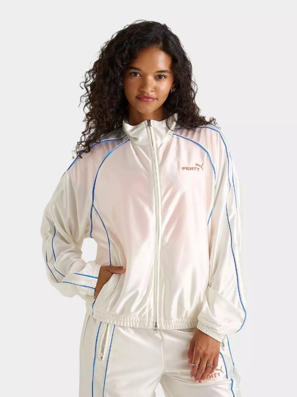 PUMA x FENTY Rhianna T7 Piping Full-Zip Track Jacket - 633626 87 - X-Small
